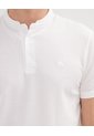 Polo Mao Unicolor Con Pestaña Unicolor  Sin Bolsillo Silueta Slim Fit  Para Hombre Blanco Patprimo de Patprimo