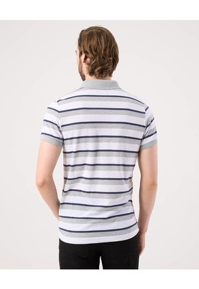 Polo Cuello Tejido Con Bolsillo Preteñida  Para Hombre Gris Patprimo