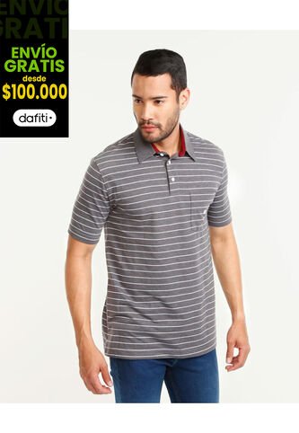 Polo Para Hombre Cuello Maquina Con Bolsillo Color Negro Marca Patprimo #44111106 Patprimo