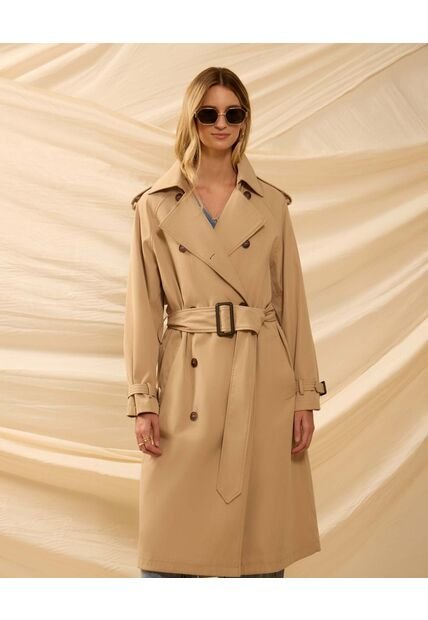 Chaqueta  Para Mujer Trench Color Café Marca Patprimo #30080618