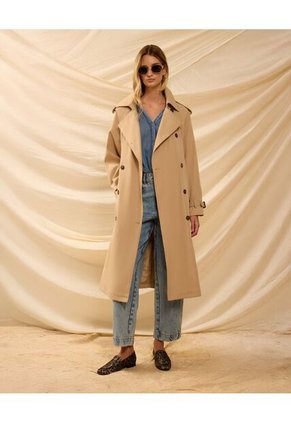 Chaqueta  Para Mujer Trench Color Café Marca Patprimo #30080618