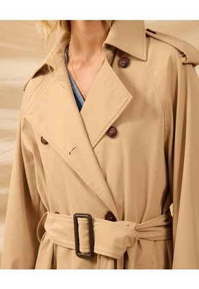 Chaqueta  Para Mujer Trench Color Café Marca Patprimo #30080618