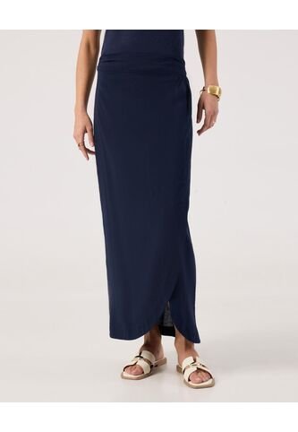 Falda Para Mujer Largo Color Azul Marca Patprimo #30140411 Patprimo