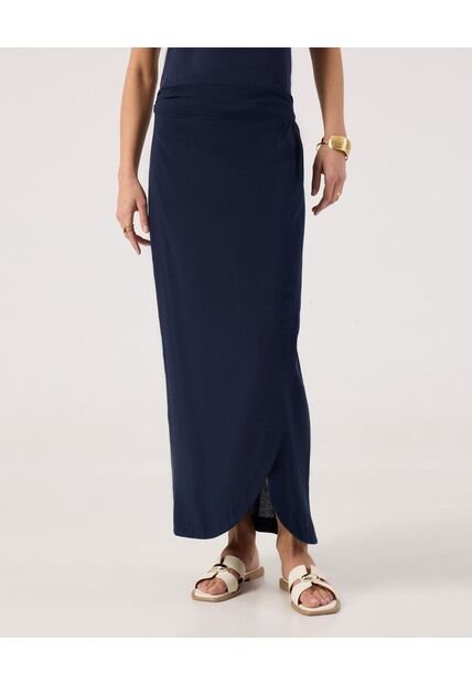Falda Para Mujer Largo Color Azul Marca Patprimo #30140411