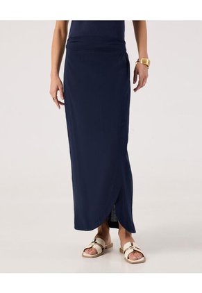 Falda Para Mujer Largo Color Azul Marca Patprimo #30140411