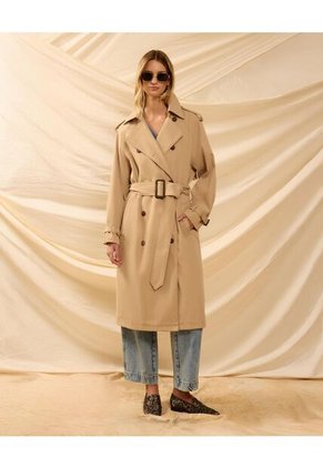 Chaqueta  Para Mujer Trench Color Café Marca Patprimo #30080618