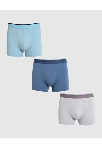 Boxer X3 Para Hombre Fleat Seamer Medio Color Negro Marca Patprimo #44000533