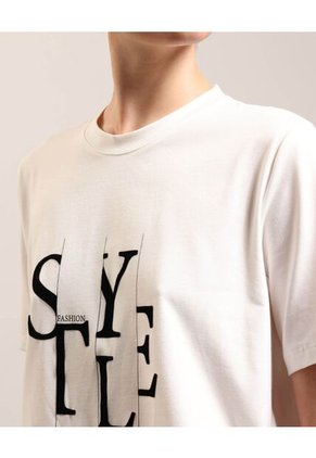 Camiseta  Para Mujer Manga Corta Moda Color Crudo Marca Patprimo #30097861