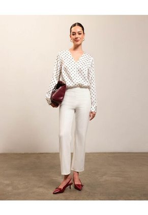 Blusa  Para Mujer Manga Larga Color Crudo Marca Patprimo #30127836