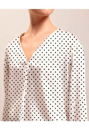 Blusa  Para Mujer Manga Larga Color Crudo Marca Patprimo #30127836