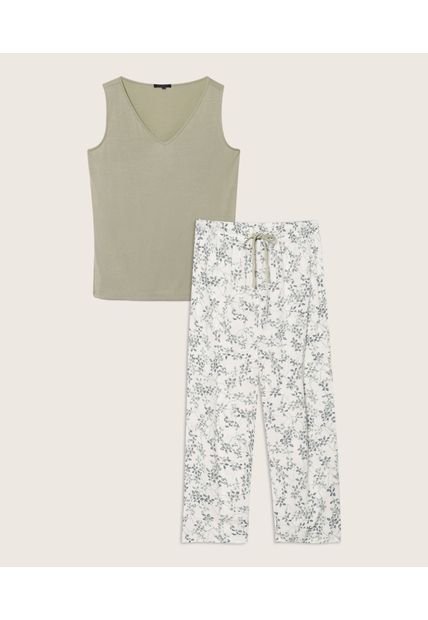 Pijama Mujer Patprimo M/S Verde Viscosa