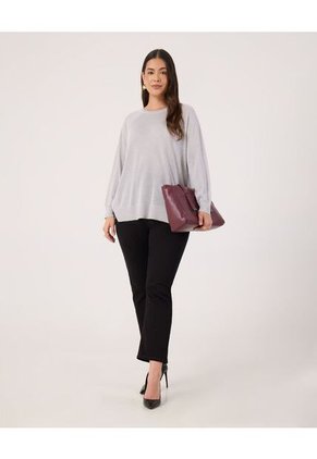 Saco Para Mujer Cuello Redondo Color Gris Marca Patprimo #14330227