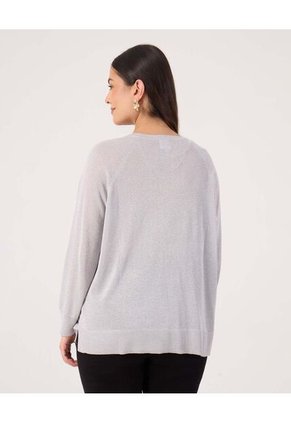 Saco Para Mujer Cuello Redondo Color Gris Marca Patprimo #14330227