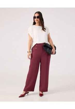 Pantalón Para Mujer Moda Color Vino Marca Patprimo #14070727