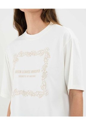 Camiseta Para Mujer Manga Corta Cuello Redondo Color Blanco Marca Patprimo #30093701