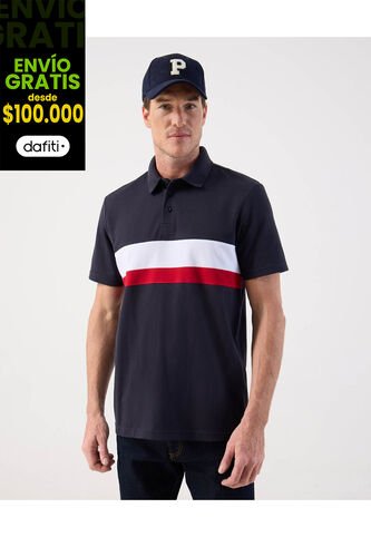 Polo  Para Hombre Cuello Tejido Sin Bolsillo Color Azul Marca Patprimo #44117226 Patprimo