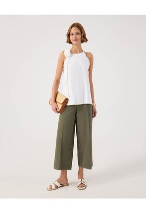 Pantalón Para Mujer Multiusos Plano Color Verde Marca Patprimo #30071991