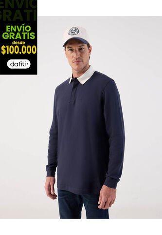 Buzo  Para Hombre Cuello Tejido Color Azul Marca Patprimo #44060325 Patprimo