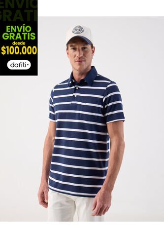 Polo  Para Hombre Cuello Maquina Con Bolsillo Color Azul Marca Patprimo #44112759 Patprimo