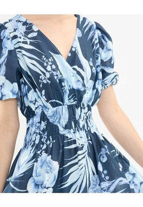 Vestido Para Mujer Manga Corta Color Azul Oscuro Marca Patprimo #30171007