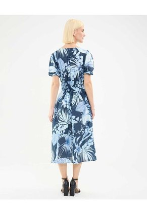 Vestido Para Mujer Manga Corta Color Azul Oscuro Marca Patprimo #30171007