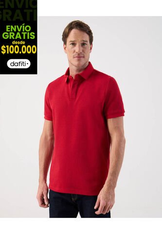 Polo  Para Hombre Cuello Tejido Sin Bolsillo Color Rojo Marca Patprimo #44117227 Patprimo