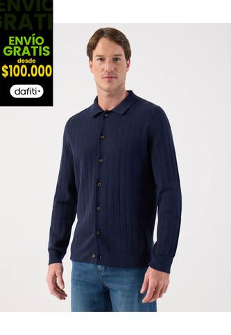 Saco  Para Hombre Abierto Color Azul Marca Patprimo #44330240 Patprimo