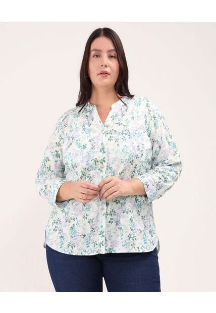 Blusa Para Mujer Manga Larga Color Azul  Marca Patprimo #14121342