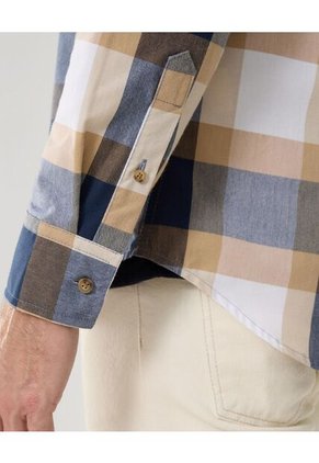 Camisa Para Hombre Manga Larga Con Bolsillo Color Azul  Marca Patprimo #44013046