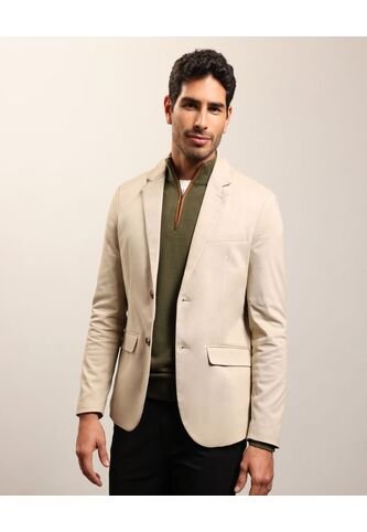 Blazer Clasico   Para Hombre Beige Patprimo Patprimo