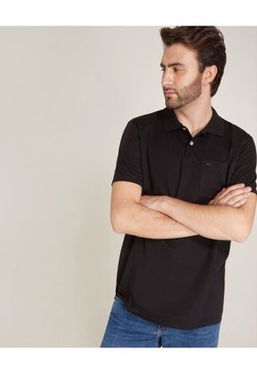 Polo Para Hombre Cuello Tejido Con Bolsillo Color Negro Marca Patprimo #44111313