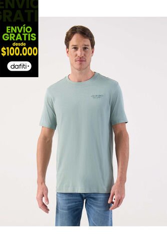 Camiseta  Para Hombre Manga Corta Cuello Redondo Color Verde Marca Patprimo #44090966 Patprimo