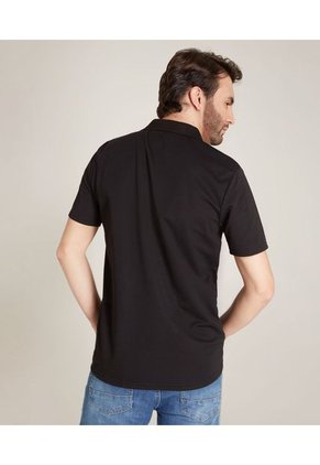 Polo Para Hombre Cuello Tejido Con Bolsillo Color Negro Marca Patprimo #44111313