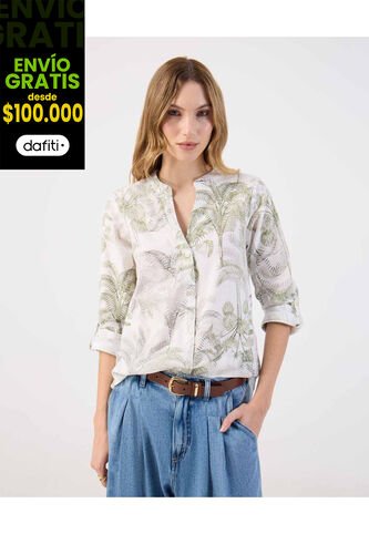 Blusa  Para Mujer Manga Larga Color Verde Marca Patprimo #30123635 Patprimo