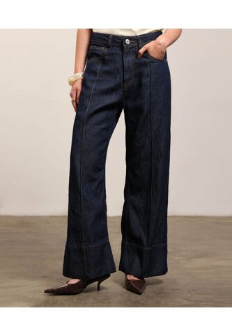 Jean  Para Mujer Wide-Leg Color Azul Marca Patprimo #30167869 Patprimo