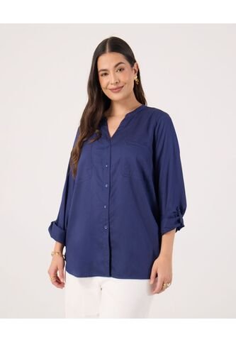 Blusa Para Mujer Manga Larga Color Azul Marca Patprimo #14121400 Patprimo