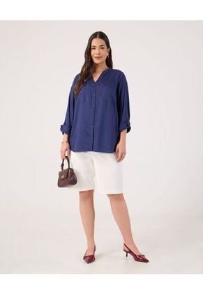 Blusa Para Mujer Manga Larga Color Azul Marca Patprimo #14121400