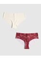 Panty X2 Para Mujer Clasico Color Rojo Marca Patprimo #30800039 de Patprimo