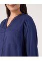 Blusa Para Mujer Manga Larga Color Azul Marca Patprimo #14121400 de Patprimo