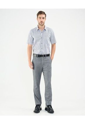 Camisa Para Hombre Manga Corta Con Bolsillo Cuello Formal C Color Azul Marca Patprimo #44013105