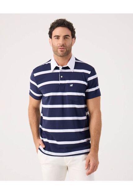 Polo  Para Hombre Cuello Maquina Con Bolsillo Color Azul Marca Patprimo #44110860