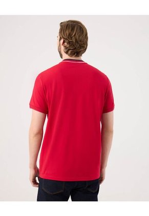 Polo  Para Hombre Cuello Mao Sin Bolsillo Color Rojo Marca Patprimo #44112434