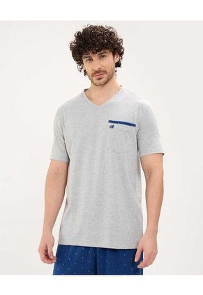 Pijama Para Hombre M/C P/L Color Gris  Marca Patprimo #44040209