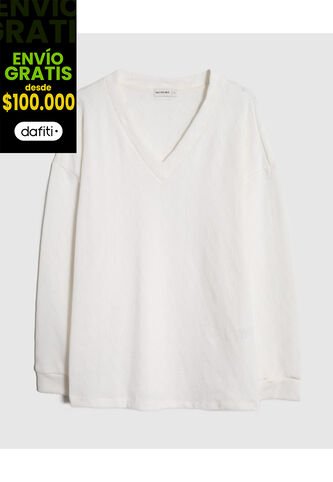 Saco  Para Mujer Cuello V Color Crema Marca Patprimo #30330661 Patprimo