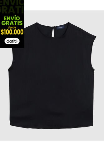 Blusa  Para Mujer Manga Corta Color Negro Marca Patprimo #14121415 Patprimo