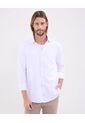 Camisa Para Hombre Manga Larga Sin Bolsillo Cuello Italiano Color Blanco Marca Patprimo #44012575 de Patprimo