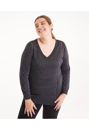 Saco Para Mujer Cuello V Color Negro Marca Patprimo #14330197