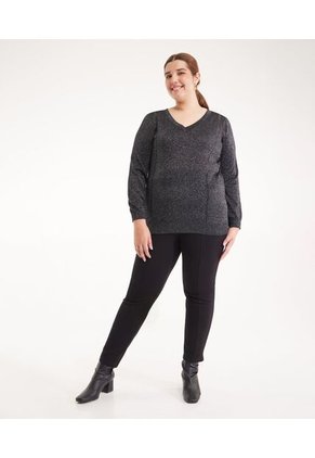 Saco Para Mujer Cuello V Color Negro Marca Patprimo #14330197