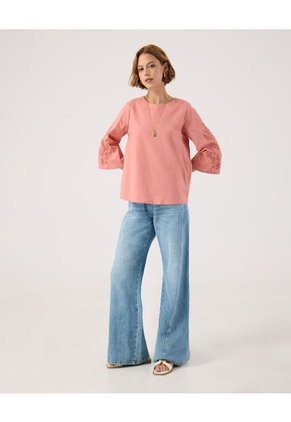 Blusa Para Mujer Manga 3/4 Color Rosa Marca Patprimo #30123594