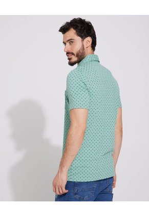 Polo Para Hombre Cuello Maquina Con Bolsillo Color Verde  Marca Patprimo #44112428